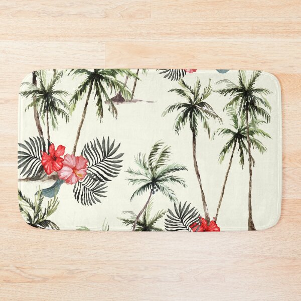 Item preview, Palm tree tropical vibe leafy pattern designed and sold by urban-color.