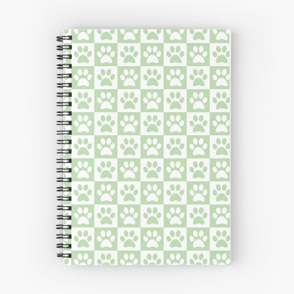 Item preview, Checkered pastel green and white dog paw print pattern | Cute Gifts for dog mom, dog dad, dog lover and dog owner  designed and sold by Violet Treasures.