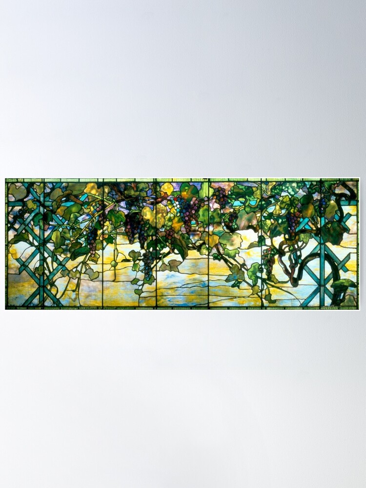 Autumn Landscape - Louis Comfort Tiffany Poster for Sale by raybondesigns