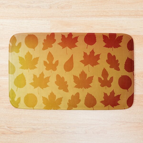 Item preview, Autumn leaves pattern and silhouettes original artwork designed and sold by paragonDesign28.