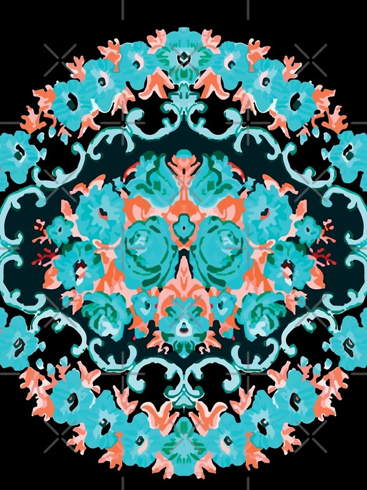 Thumbnail 5 of 5, iPhone Case, Mint Bohemian Roses pattern designed and sold by patternme.