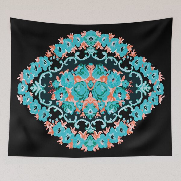Item preview, Mint Bohemian Roses pattern designed and sold by patternme.