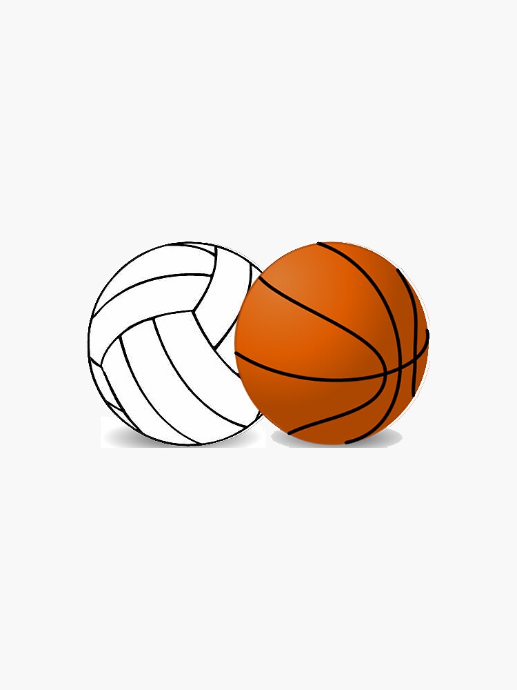 "Volleyball/Basketball" Sticker for Sale by sarahhall17 Redbubble