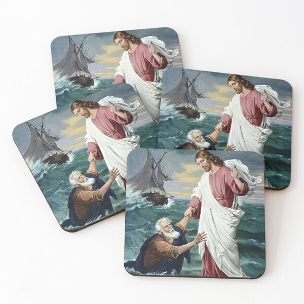 Item preview, Jesus walking on the water and saving Peter designed and sold by Brasilia.