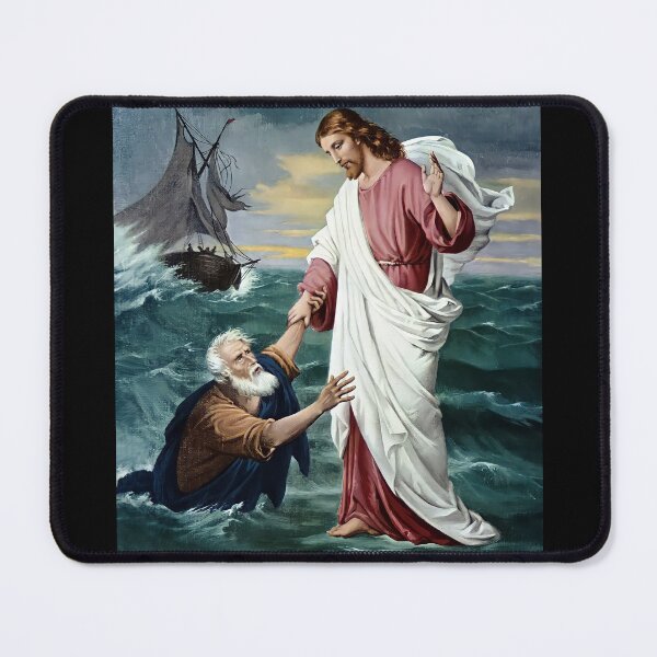 Item preview, Jesus walking on the water and saving Peter designed and sold by Brasilia.