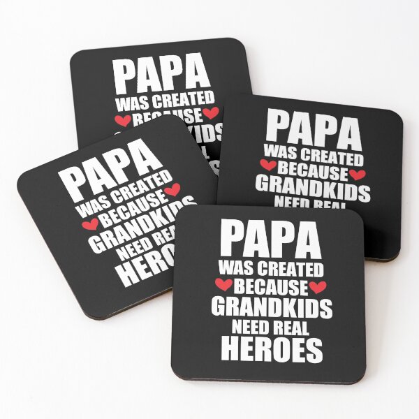 Item preview, Papa Was Created Because Grandkids Need Real Heroes, hero papa, birthday gift, father's day birthday designed and sold by adjamine.