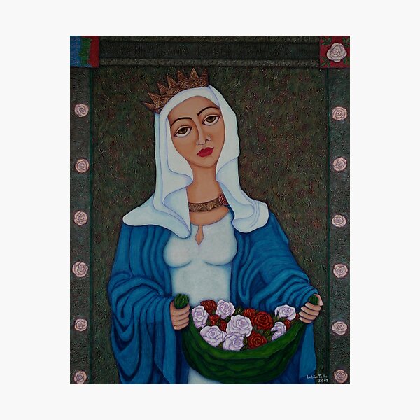 Item preview, Queen Saint Isabel - The miracle of roses designed and sold by Madalena Lobao-Tello.