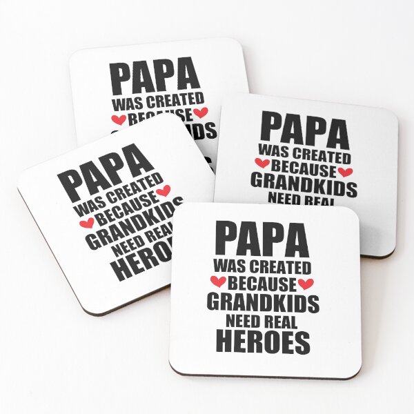 Item preview, Papa Was Created Because Grandkids Need Real Heroes, hero papa, birthday gift, father's day birthday designed and sold by adjamine.