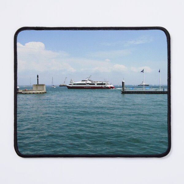 Item preview, THE RED JET LEAVING COWES HARBOUR SLOWLY designed and sold by ronsaunders47.