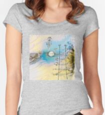 White Night Dream Women's Fitted Scoop T-Shirt