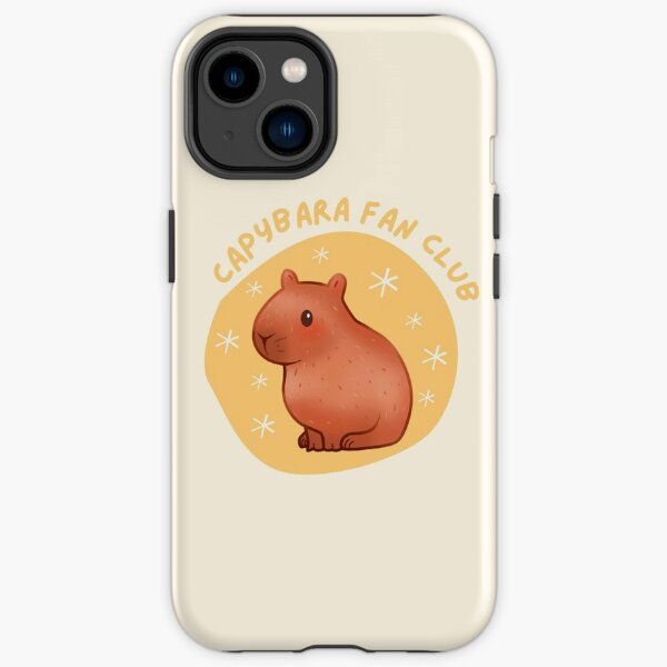 Cute Pastel Capybara Fan Club iPhone Tough Case