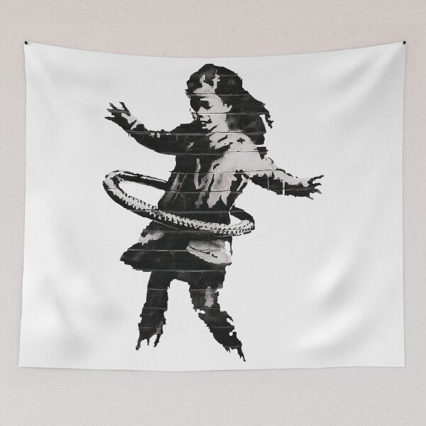 Item preview, Banksy Hulahoop Girl designed and sold by BenitoDeLaHoya.