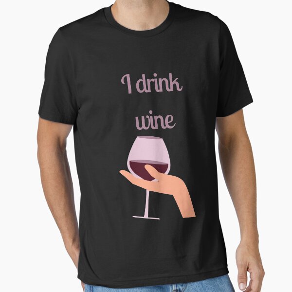 Artikel-Vorschau von ich trinke Wein, designt und verkauft von Giovanni's  Brown Quotes.