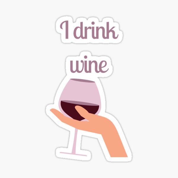 Artikel-Vorschau von ich trinke Wein, designt und verkauft von Giovanni's  Brown Quotes.