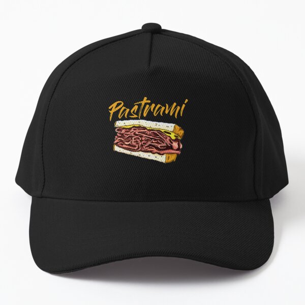 Vista previa del artículo con la obra «Sándwich de pastrami Día del sándwich de comida rápida», diseñado y vendido por Dressed For  Duty.
