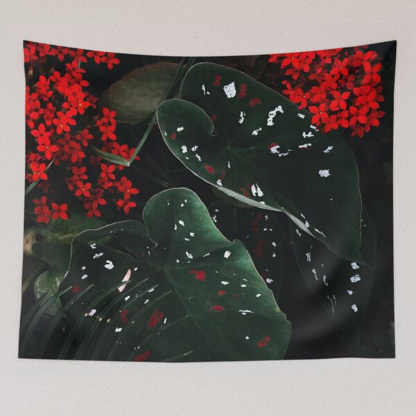 Item preview, Floral  tropical vibe leafy photo pattern designed and sold by urban-color.