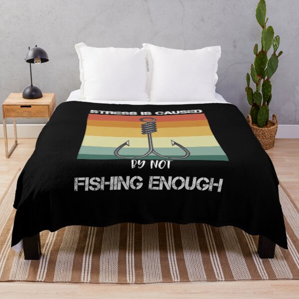 Item preview, Stress Is Caused By Not Fishing Enough Vintage designed and sold by zedesigner-.
