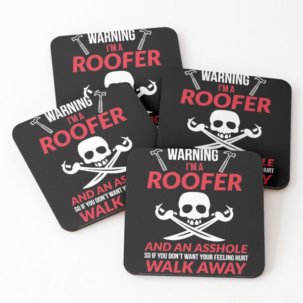Item preview, Warning im A Roofer Funny Gift designed and sold by AwesomeWorld1.
