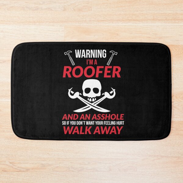 Item preview, Warning im A Roofer Funny Gift designed and sold by AwesomeWorld1.