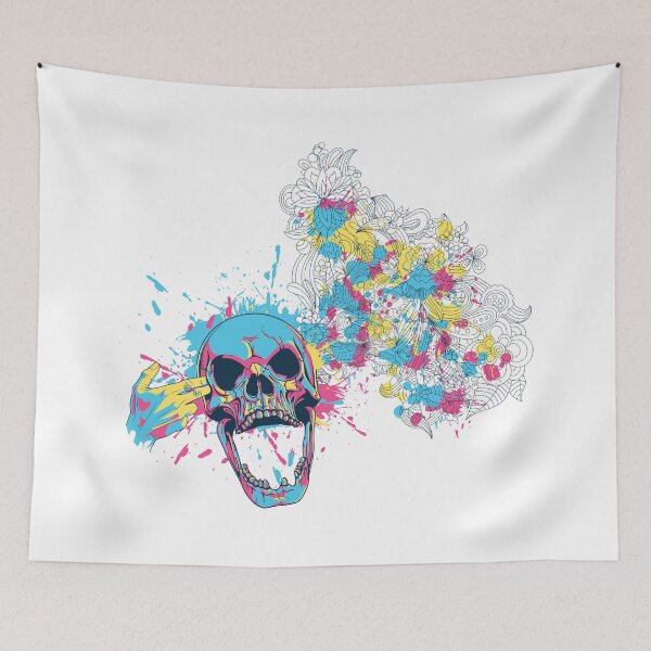 Item preview, skull blue  designed and sold by mashi44.