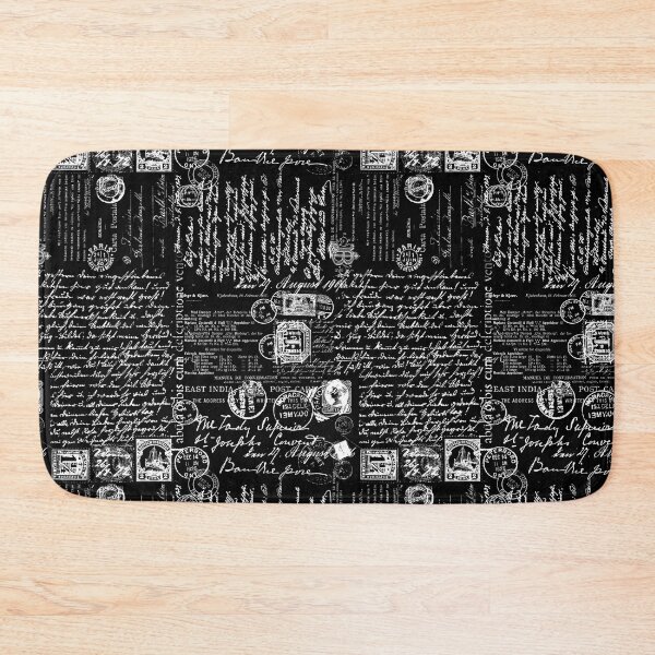 Item preview, Black And White Vintage Letters And Postage Stamps designed and sold by artsandsoul.