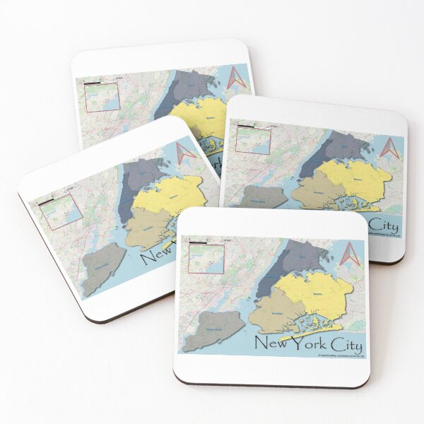 Item preview, Map of New york City designed and sold by rgbguy.