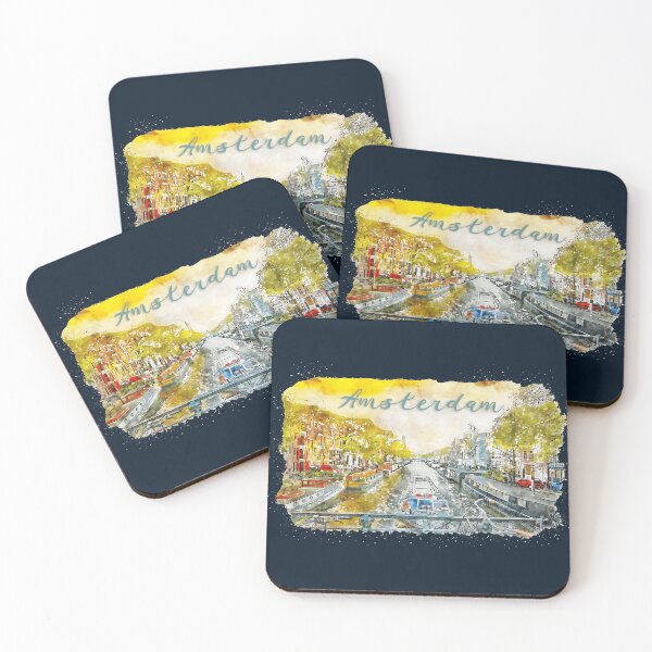 Item preview, Amsterdam Watercolor Art designed and sold by adamtepl.