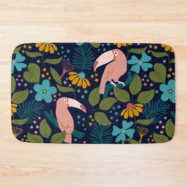Item preview, Toucan Tropical Vibe Leafy Pattern designed and sold by urban-color.