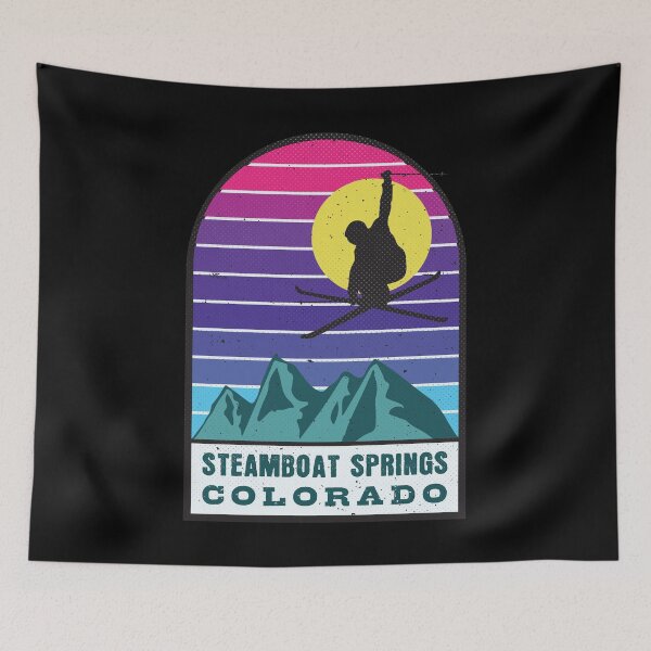 Item preview, Ski Steamboat Springs Colorado Retro Sunset designed and sold by JordanHolmes.