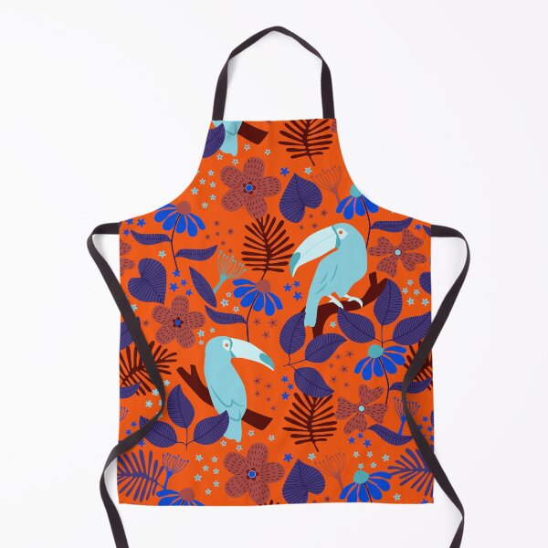 Item preview, Colorful Toucan Tropical Vibe Leafy Pattern designed and sold by urban-color.