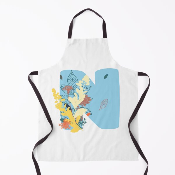 Item preview, Floral Monogram | Blue N designed and sold by MillwoodEngrave.