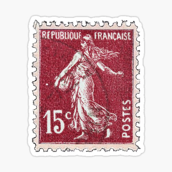 Item preview, Republique Francaise Red Postage Stamp designed and sold by red-amber65.