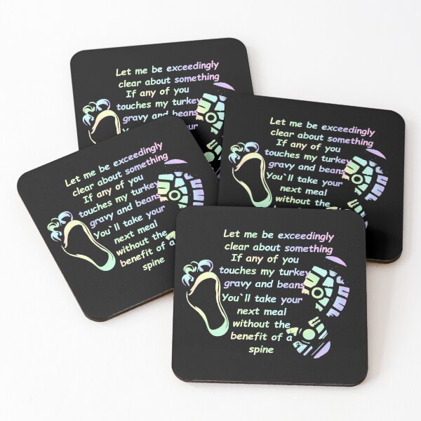 Item preview, Funny Pastel Thanksgiving  Foot and Boot Print on Your Face If You Touch MY Turkey Gravy designed and sold by FarzT.