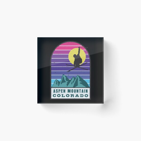Item preview, Aspen Mountain Colorado Retro Sunset designed and sold by JordanHolmes.