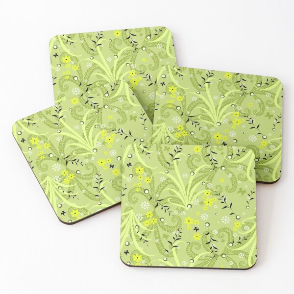 Item preview, Black and Green Foliage Pattern designed and sold by RafaelLima7.