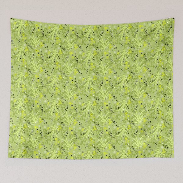 Item preview, Black and Green Foliage Pattern designed and sold by RafaelLima7.