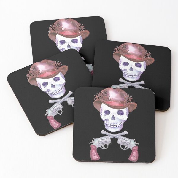 Item preview, White skull with pink hat designed and sold by Valdilana.
