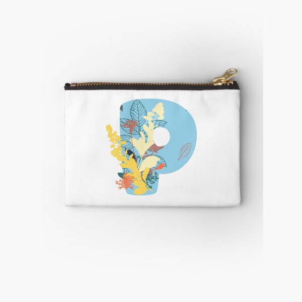Item preview, Floral Monogram | Blue P designed and sold by MillwoodEngrave.