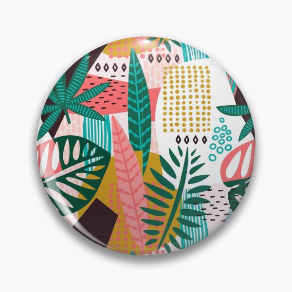 Item preview, Abstract Tropical Vibe Leafy Pattern designed and sold by urban-color.