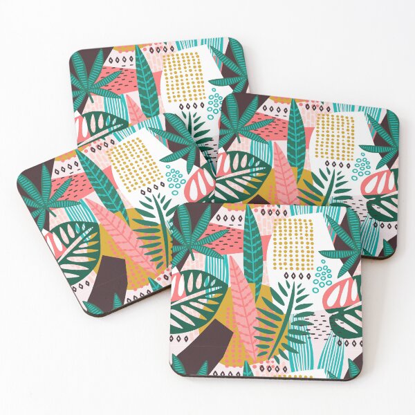 Item preview, Abstract Tropical Vibe Leafy Pattern designed and sold by urban-color.