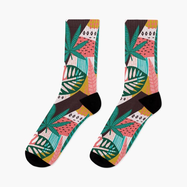 Item preview, Abstract Tropical Vibe Leafy Pattern designed and sold by urban-color.