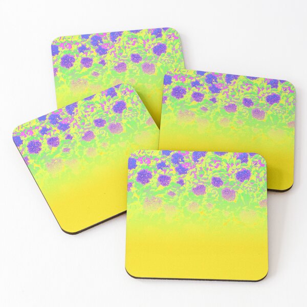 Item preview, Floral Abstract Yellow, Blue and Green Gradient designed and sold by IraNiva.