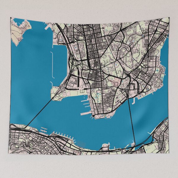 Item preview, Hong kong map designed and sold by PostersProf1.