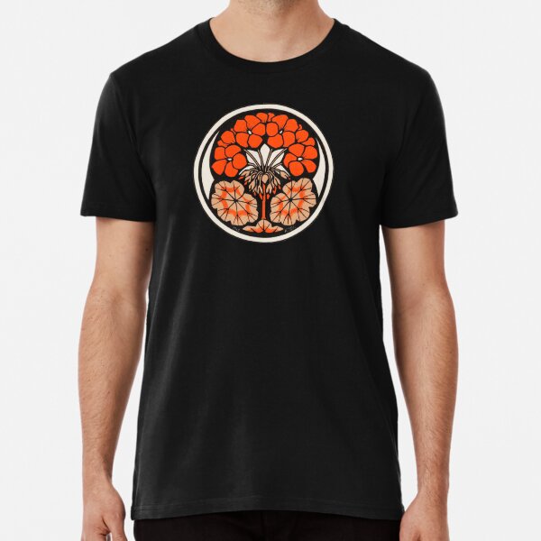 Orange Flower Bursting from the Ground Premium T-Shirt
