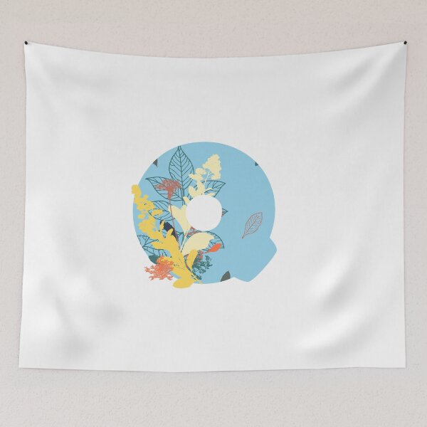 Item preview, Floral Monogram | Blue Q designed and sold by MillwoodEngrave.
