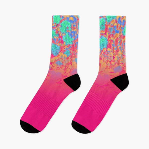 Item preview, Floral Abstract Magenta, Cyan  and Orange Gradient designed and sold by IraNiva.