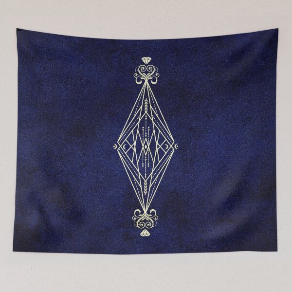 Item preview, Karmic Light Code - Moon Treasure (Indigo Blue Background) designed and sold by LunaDawnArt.