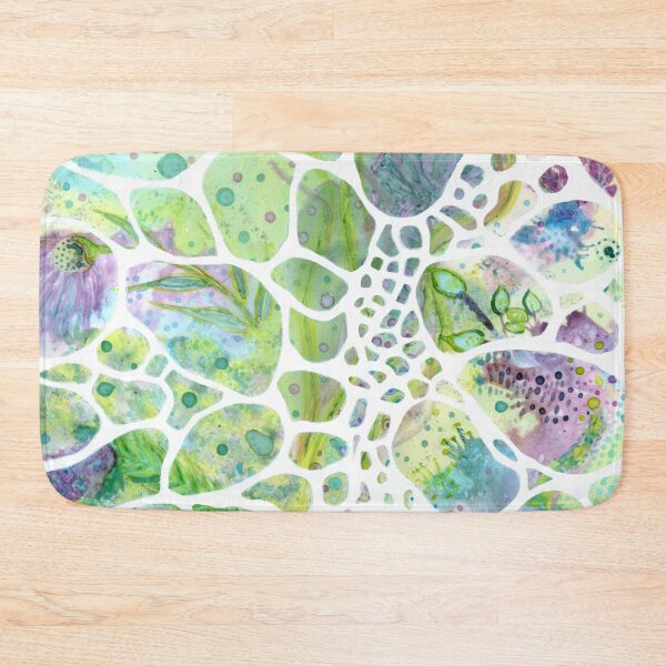 Item preview, Green and Lavender Pebble Pattern designed and sold by LaurieStefano.