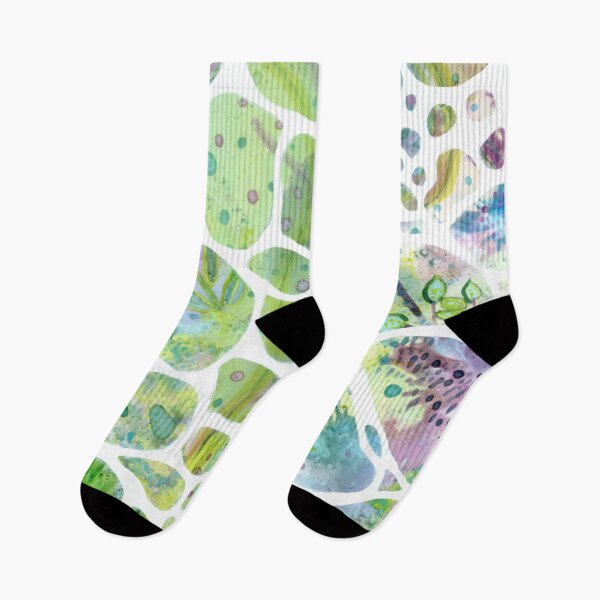 Item preview, Green and Lavender Pebble Pattern designed and sold by LaurieStefano.