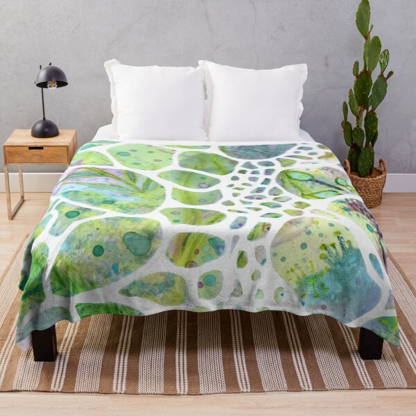 Item preview, Green and Lavender Pebble Pattern designed and sold by LaurieStefano.
